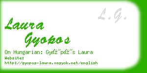laura gyopos business card